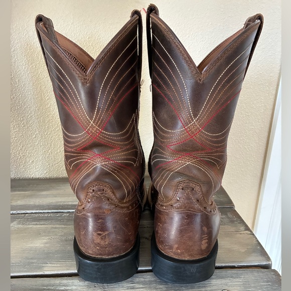 Men’s Ariat Sport Western Performance Wide Square Toe Cowboy Boot Sz 7.5D - Picture 4 of 13